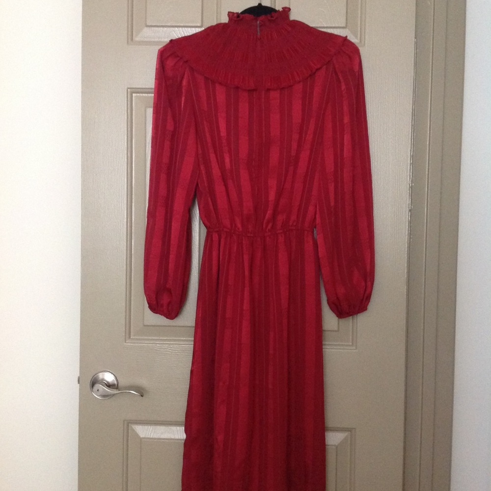 Vintage Red Wine Dress